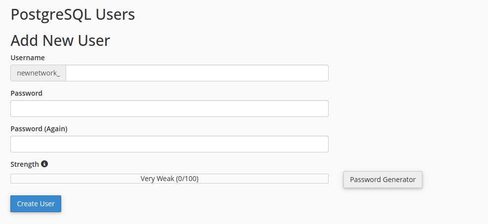 Buat User Database