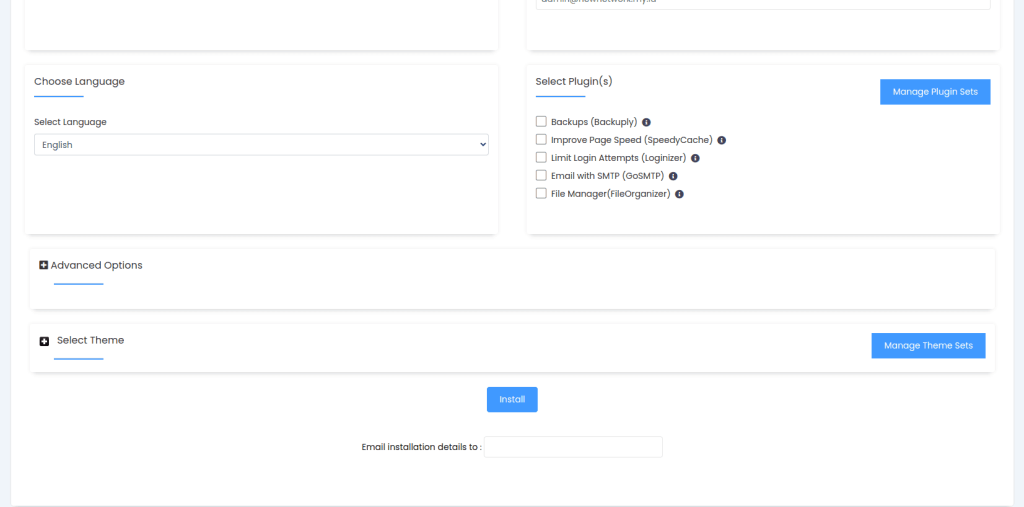 install wordpress
