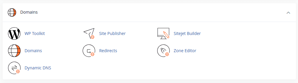 manage domain cpanel