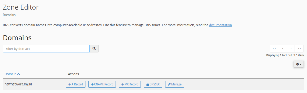 zone editor cpanel