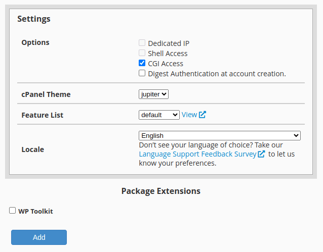 create package