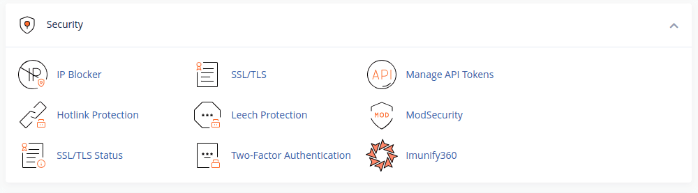 menu security