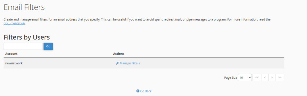 email filter