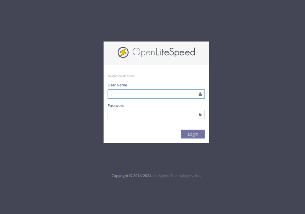panel openlitespeed